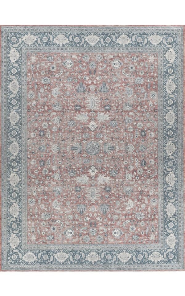 Exquisite Rugs Heritage 4622 Red-Navy Area Rug