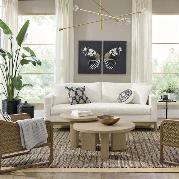Neutral Butterfly Canvas Wall Art - Image 5