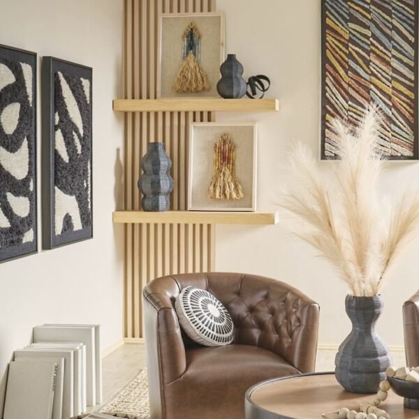 Hava Framed Textile Wall Art - Image 3