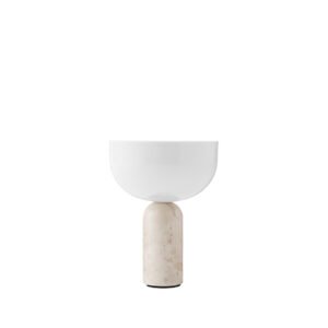 Portable Table Lamp, Kunis Breccia with White Acrylic