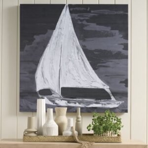 Midnight Sail Canvas Wall Art
