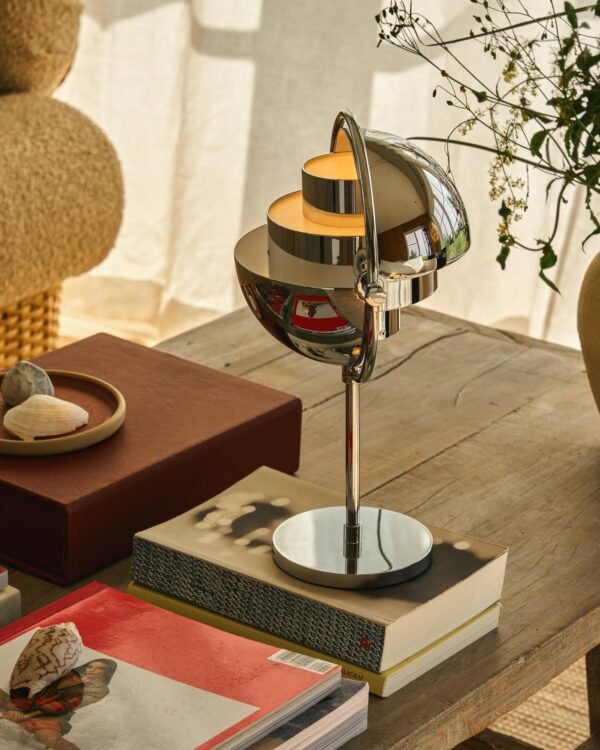 Multi-Lite Portable Lamp, Chrome Base - Image 2