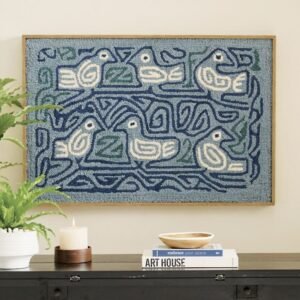 Pajaro Framed Textile Wall Art