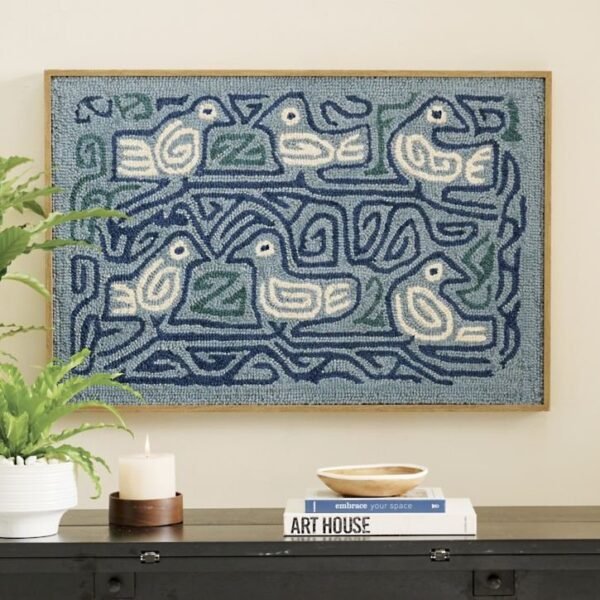 Pajaro Framed Textile Wall Art